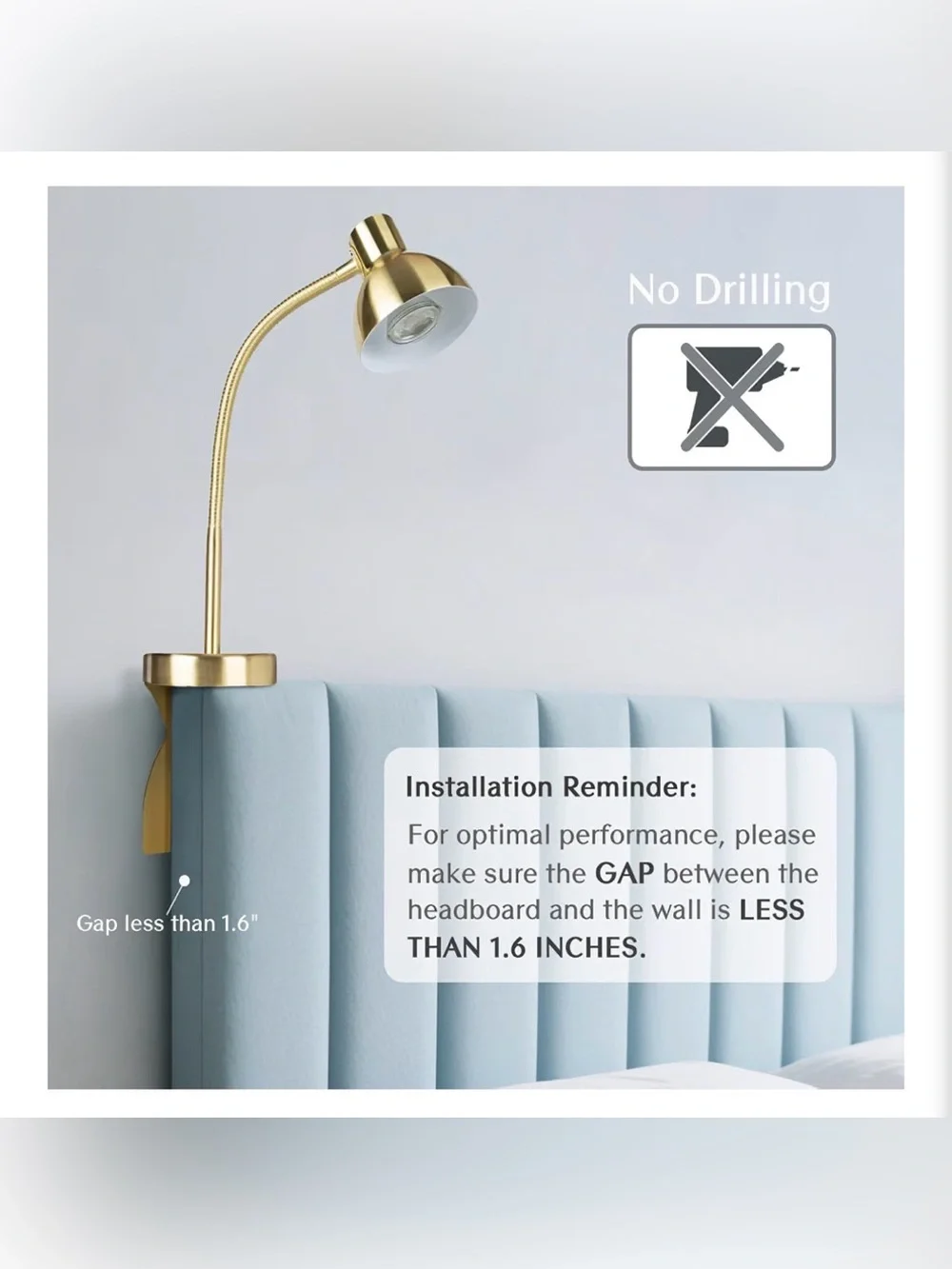 Solfres Headboard Reading Light